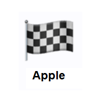 Chequered Flag on Apple iOS