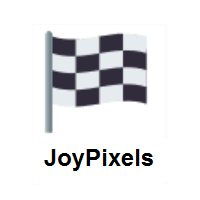 Chequered Flag on JoyPixels