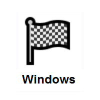 Chequered Flag on Microsoft Windows