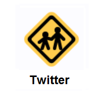 Crosswalk: Children Crossing on Twitter Twemoji
