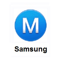 Circled M on Samsung