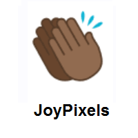 Clapping Hands: Medium-Dark Skin Tone on JoyPixels