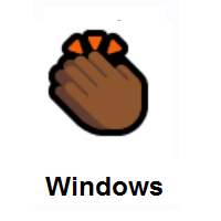 Clapping Hands: Medium-Dark Skin Tone on Microsoft Windows
