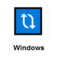 Clockwise Vertical Arrows on Microsoft Windows