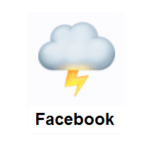 Cloud With Lightning on Facebook