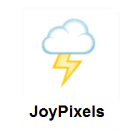 Cloud With Lightning on JoyPixels