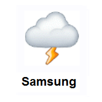 Cloud With Lightning on Samsung