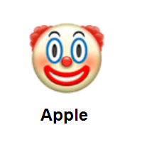 Clown Face on Apple iOS