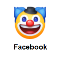 Clown Face on Facebook