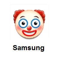 Clown Face on Samsung