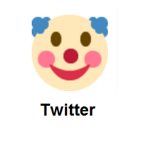 Clown Face on Twitter Twemoji