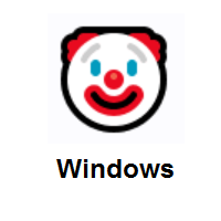 Clown Face on Microsoft Windows