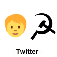 Communist: Person on Twitter Twemoji