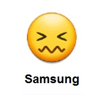 Confounded Face on Samsung