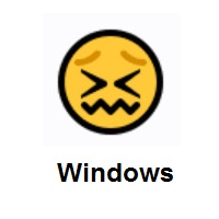 Confounded Face on Microsoft Windows