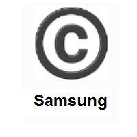 Copyright on Samsung