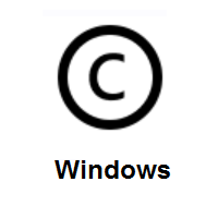 Copyright on Microsoft Windows
