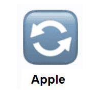 Anticlockwise Arrows Button: Counterclockwise Arrows Button on Apple iOS
