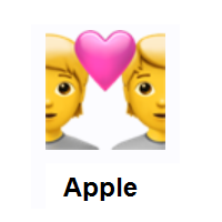 Couple with Heart on Apple iOS