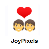 Couple with Heart on JoyPixels