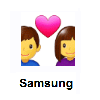Couple with Heart on Samsung