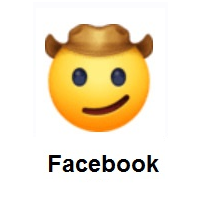 Cowboy Hat Face on Facebook