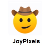 Cowboy Hat Face on JoyPixels