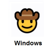 Cowboy Hat Face on Microsoft Windows