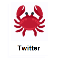 Crab on Twitter Twemoji