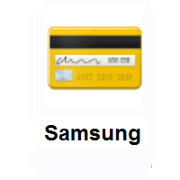 Credit Card on Samsung
