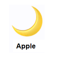 Crescent Moon on Apple iOS
