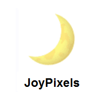 Crescent Moon on JoyPixels