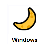 Crescent Moon on Microsoft Windows