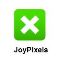 Cross Mark Button on JoyPixels