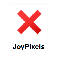 Cross Mark on JoyPixels