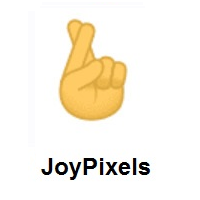 Crossed Fingers on JoyPixels
