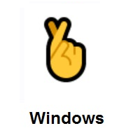 Crossed Fingers on Microsoft Windows