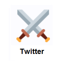 Crossed Swords on Twitter Twemoji