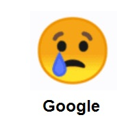 Crying Face on Google Android