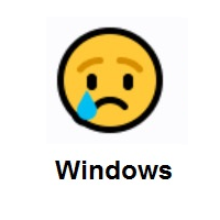 Crying Face on Microsoft Windows