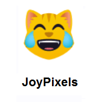 Crying Laughing Cat on JoyPixels