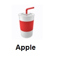Cup With Straw on Apple iOS
