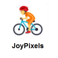 Person Biking on JoyPixels