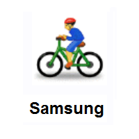 Person Biking on Samsung