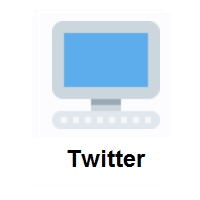 Desktop Computer on Twitter Twemoji
