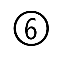 Dingbat Circled Sans-Serif Digit Six