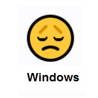 Disappointed Face on Microsoft Windows