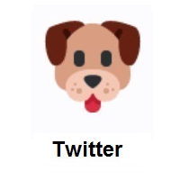 Dog Face on Twitter Twemoji