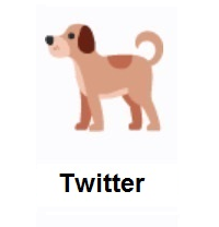 Dog on Twitter Twemoji