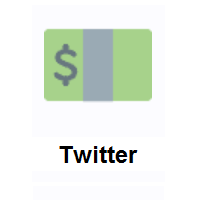 Dollar Banknote on Twitter Twemoji